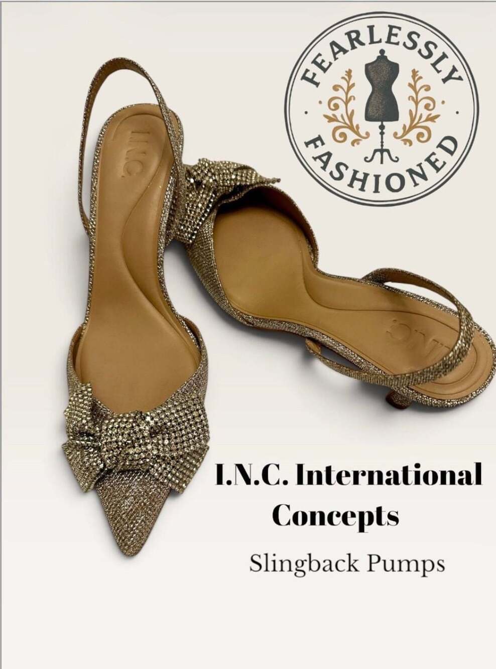 INC International Concepts Women's Gevira Pointed-Toe Slingback Pumps